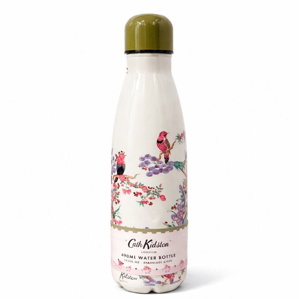 Cath Kidston Spring Birds Stainless Steel Water Bottle 490ml NWT